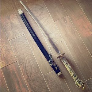 Samari sword with lions handle